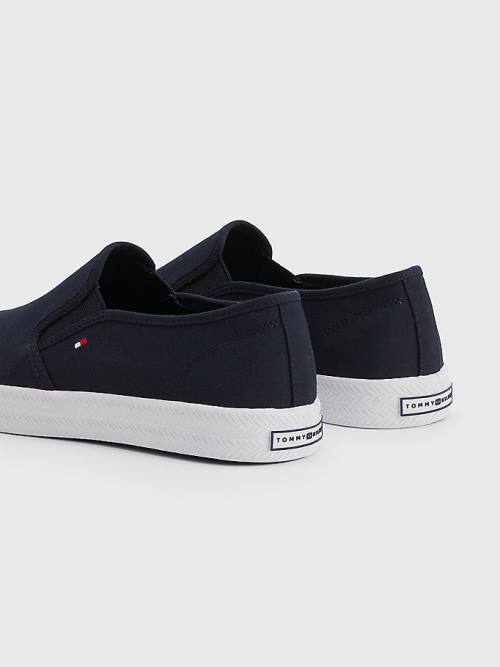 Tommy Hilfiger Essential Nautical Slip-On Sneakers Dames Blauw | TH042QHL