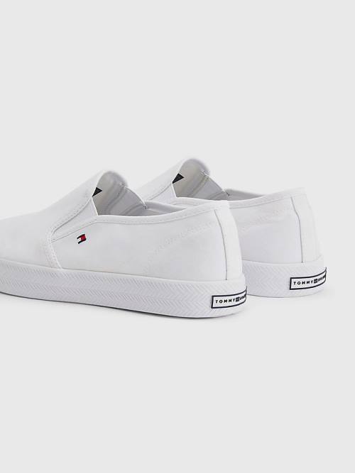 Tommy Hilfiger Essential Nautical Slip-On Sneakers Dames Wit | TH942AEX