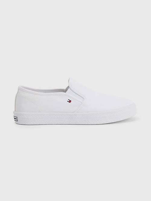 Tommy Hilfiger Essential Nautical Slip-On Sneakers Dames Wit | TH942AEX