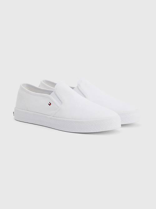 Tommy Hilfiger Essential Nautical Slip-On Sneakers Dames Wit | TH942AEX