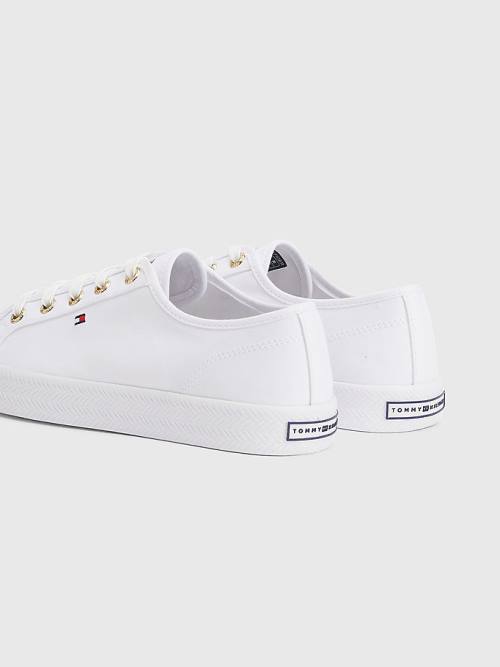 Tommy Hilfiger Essential Nautical Sneakers Dames Wit | TH352RLB