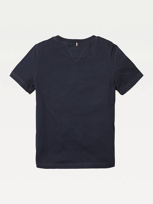 Tommy Hilfiger Essential Organic Katoenen T-shirts Jongens Blauw | TH097ZTP