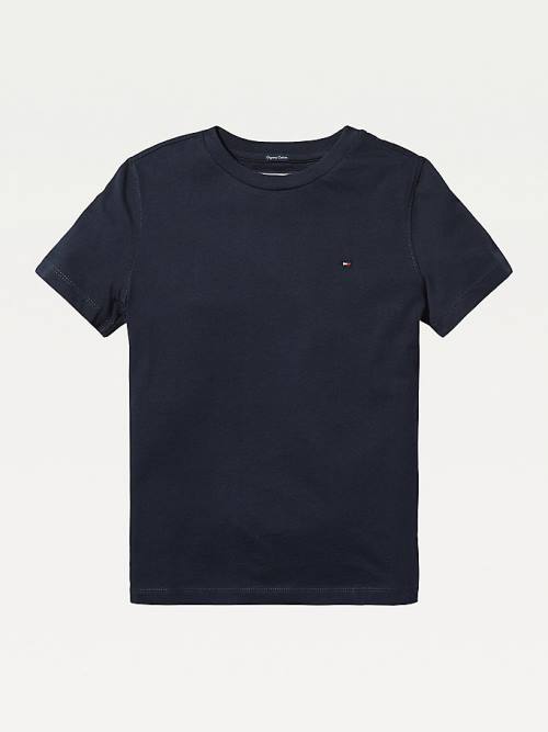 Tommy Hilfiger Essential Organic Katoenen T-shirts Jongens Blauw | TH097ZTP