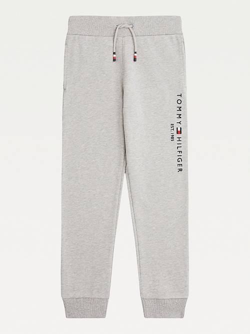 Tommy Hilfiger Essential Organic Katoenen Logo Joggers Broek Jongens Grijs | TH179JSN