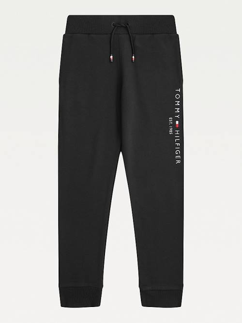 Tommy Hilfiger Essential Organic Katoenen Logo Joggers Broek Jongens Zwart | TH409NVU