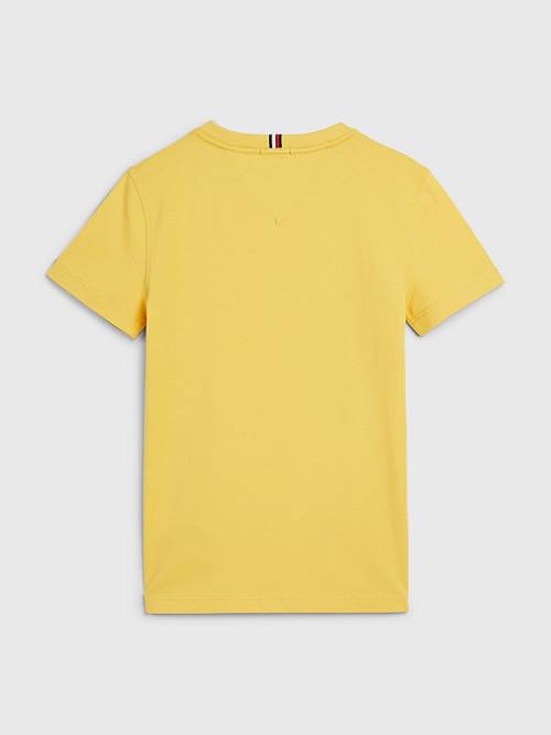 Tommy Hilfiger Essential Organic Katoenen T-shirts Jongens Geel | TH482TEB