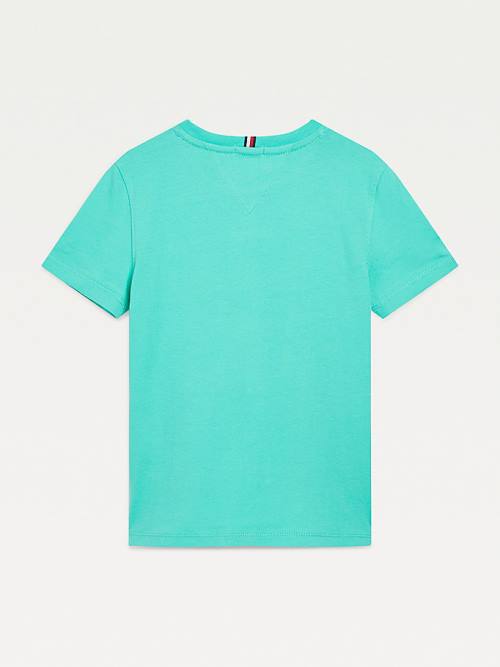 Tommy Hilfiger Essential Organic Katoenen T-shirts Meisjes Groen | TH608SYZ