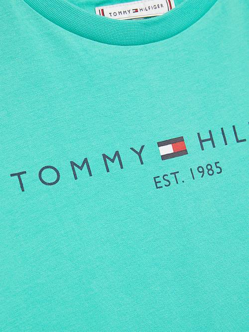 Tommy Hilfiger Essential Organic Katoenen T-shirts Meisjes Groen | TH608SYZ