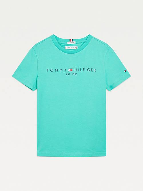 Tommy Hilfiger Essential Organic Katoenen T-shirts Meisjes Groen | TH608SYZ