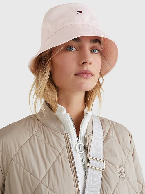 Tommy Hilfiger Essential Organic Katoenen Bucket Hoeden Dames Roze | TH704QFW