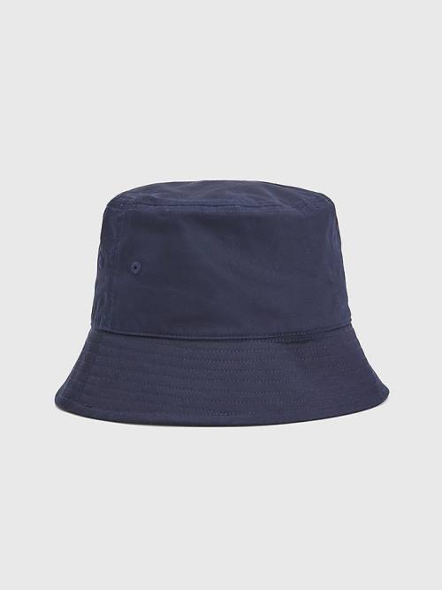 Tommy Hilfiger Essential Organic Katoenen Bucket Hoeden Dames Blauw | TH831OXF