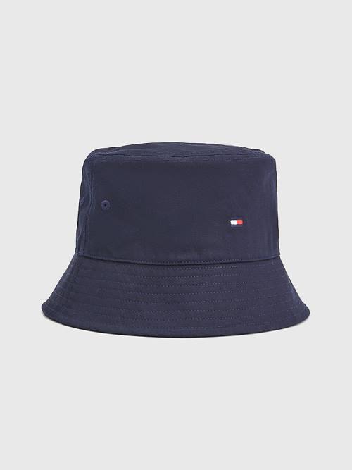 Tommy Hilfiger Essential Organic Katoenen Bucket Hoeden Dames Blauw | TH831OXF