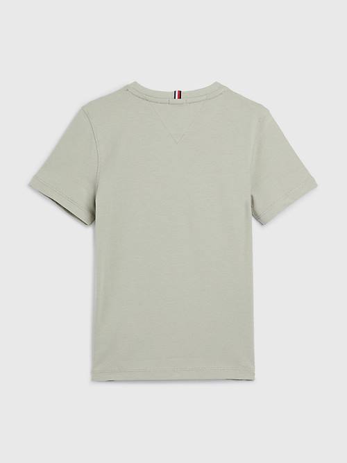 Tommy Hilfiger Essential Organic Katoenen T-shirts Meisjes Grijs | TH843DLW