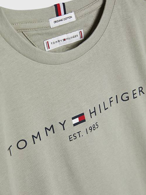 Tommy Hilfiger Essential Organic Katoenen T-shirts Meisjes Grijs | TH843DLW