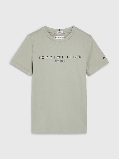 Tommy Hilfiger Essential Organic Katoenen T-shirts Meisjes Grijs | TH843DLW