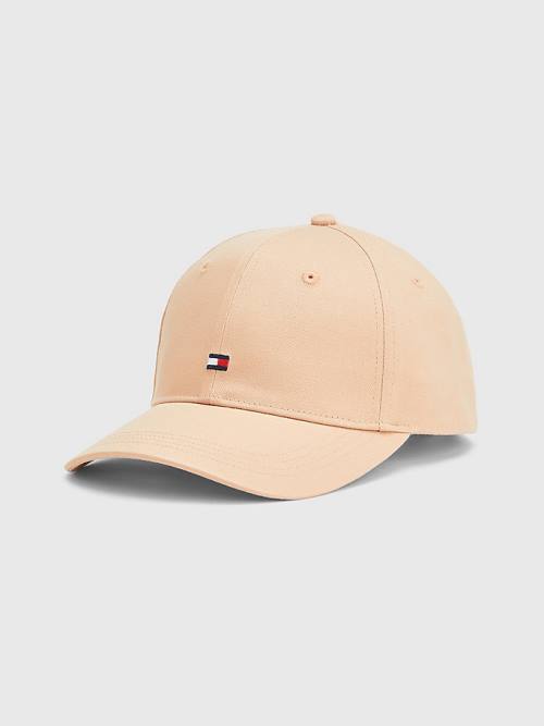 Tommy Hilfiger Essential Organic Katoenen Flag Cap Hoeden Dames Beige | TH985PCO