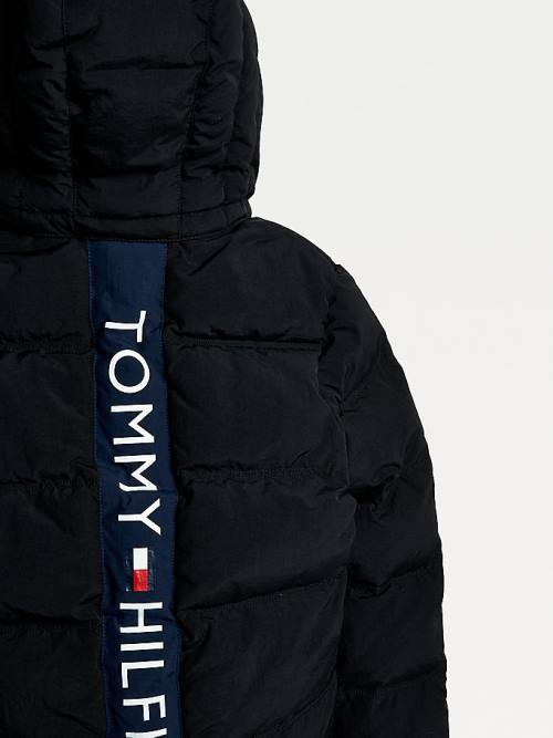 Tommy Hilfiger Essential Padded Back Logo Jassen Jongens Zwart | TH475DAI