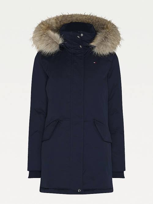 Tommy Hilfiger Essential Padded Parka Jassen Dames Blauw | TH608STC