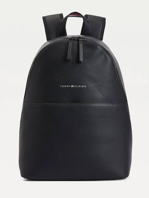 Tommy Hilfiger Essential Pebble Grain Backpack Tassen Heren Zwart | TH469LNO