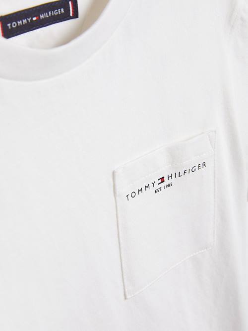 Tommy Hilfiger Essential Pocket T-shirts Jongens Wit | TH469RBH