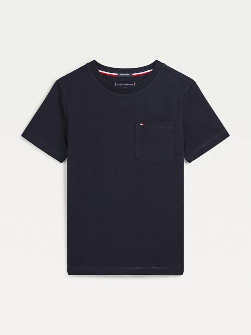 Tommy Hilfiger Essential Pocket T-shirts Jongens Blauw | TH687OXN