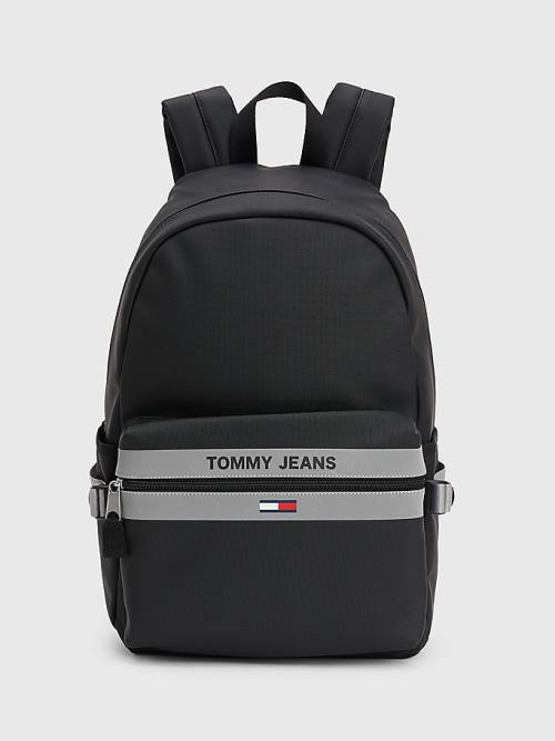 Tommy Hilfiger Essential Reflective Backpack Tassen Heren Zwart | TH189EAL