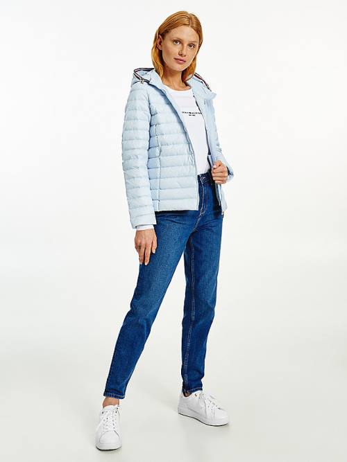 Tommy Hilfiger Essential Removable Hood Down Jassen Dames Blauw | TH258PNS