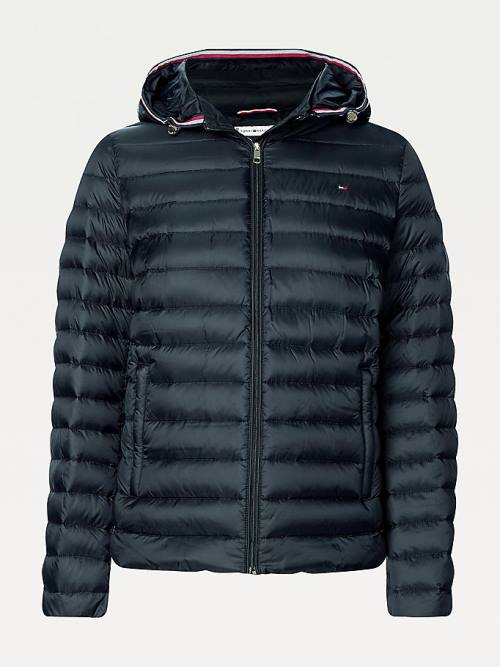 Tommy Hilfiger Essential Removable Hood Down Jassen Dames Zwart | TH398EXR