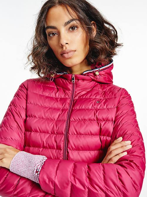 Tommy Hilfiger Essential Removable Hood Down Jassen Dames Rood | TH539HYR