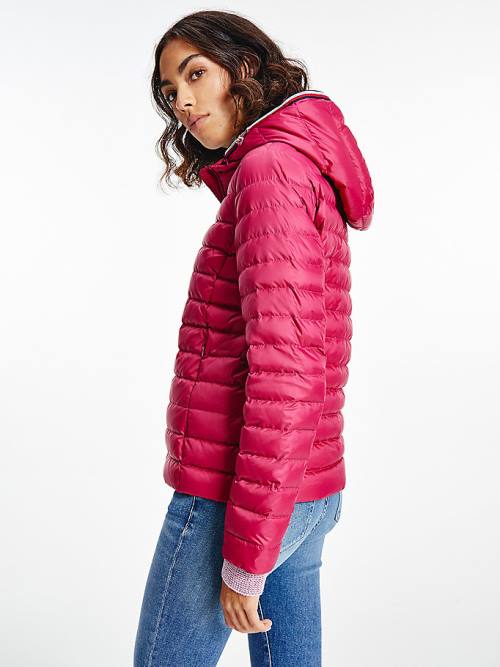 Tommy Hilfiger Essential Removable Hood Down Jassen Dames Rood | TH539HYR