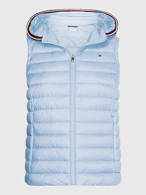 Tommy Hilfiger Essential Removable Hood Down Vest Jassen Dames Blauw | TH701VKD