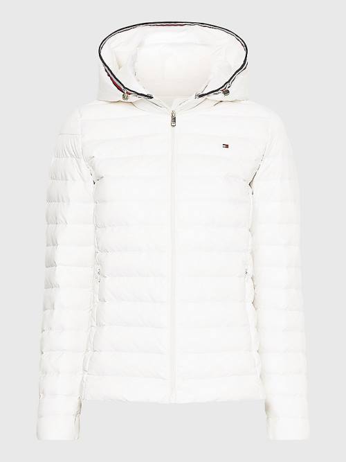 Tommy Hilfiger Essential Removable Hood Down Jassen Dames Wit | TH871PEI