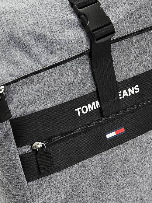 Tommy Hilfiger Essential Roll-Top Backpack Tassen Heren Grijs | TH396ULP