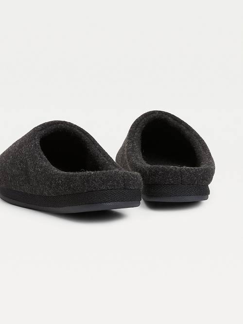 Tommy Hilfiger Essential Signature Home Slippers Dames Zwart | TH175BUT