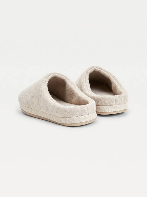 Tommy Hilfiger Essential Signature Home Slippers Dames Beige | TH892YQW