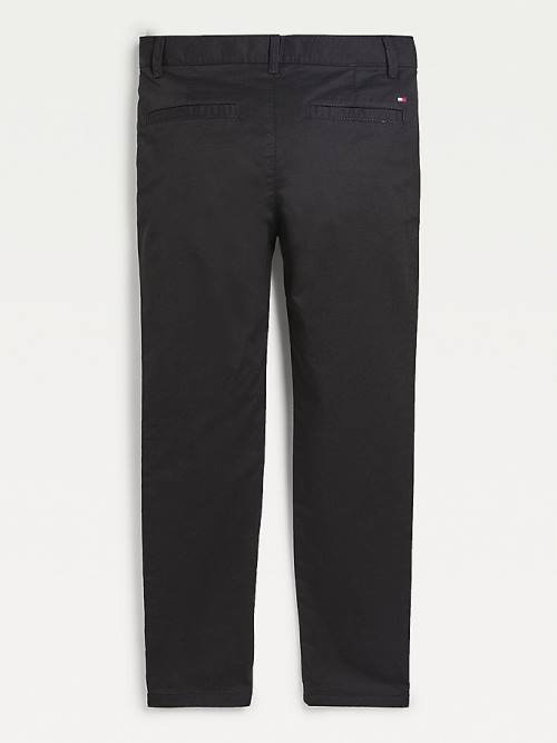 Tommy Hilfiger Essential Slim Fit Chinos Broek Jongens Zwart | TH139QAZ