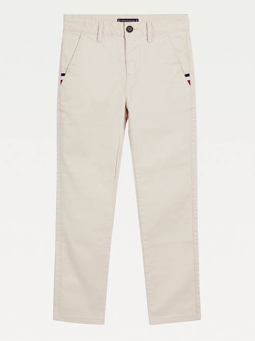 Tommy Hilfiger Essential Slim Fit Chinos Broek Jongens Beige | TH869YCQ