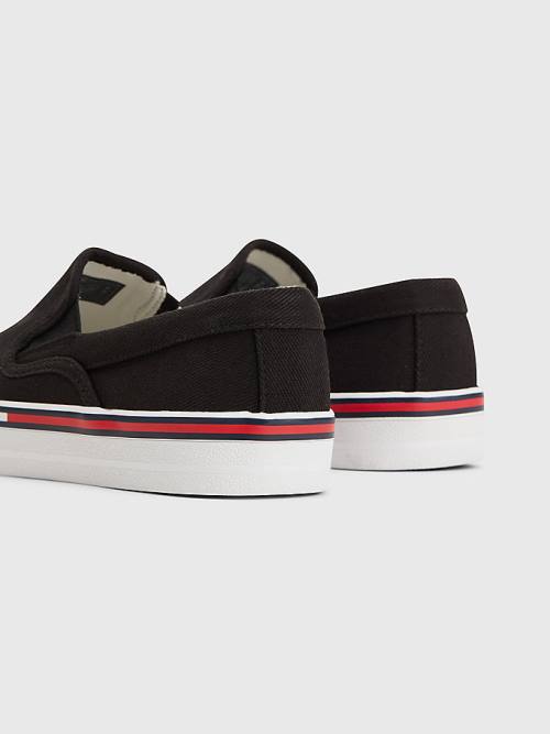 Tommy Hilfiger Essential Slip On Sneakers Dames Zwart | TH835MOX