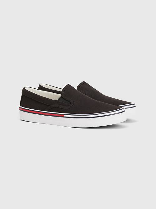 Tommy Hilfiger Essential Slip On Sneakers Dames Zwart | TH835MOX