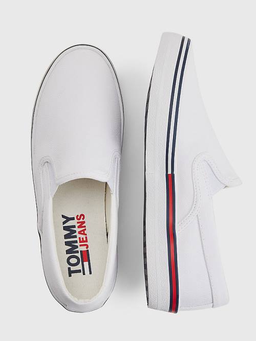 Tommy Hilfiger Essential Slip On Sneakers Dames Wit | TH958NFR