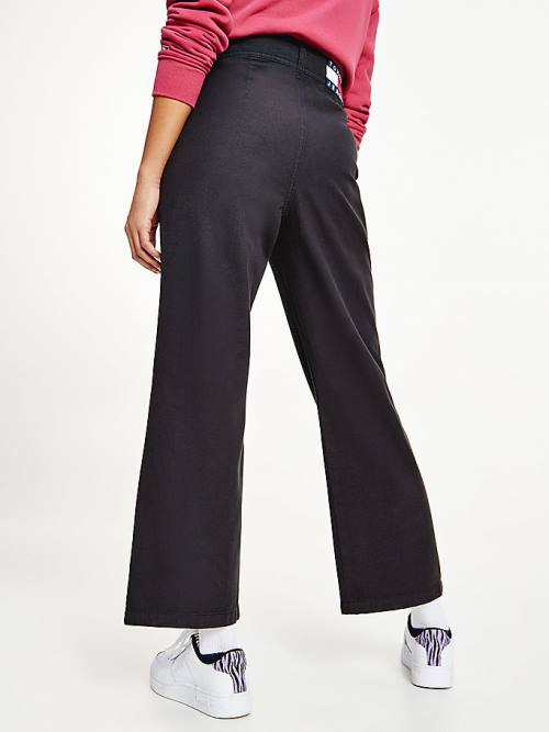 Tommy Hilfiger Essential Straight Leg Broek Dames Zwart | TH061FAB