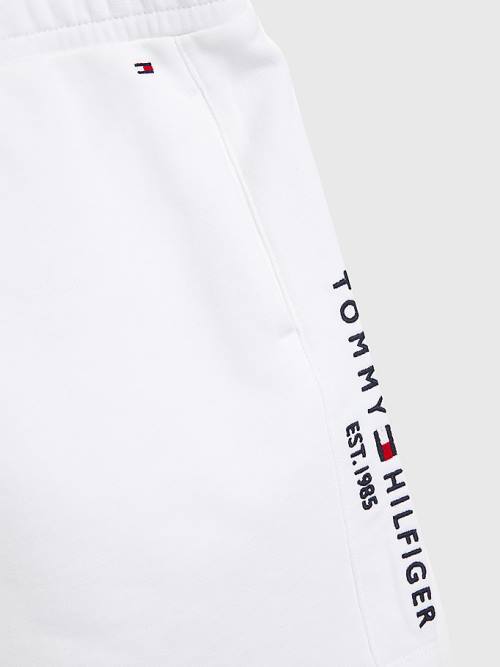 Tommy Hilfiger Essential Straight Logo Rokken Meisjes Wit | TH534MBL