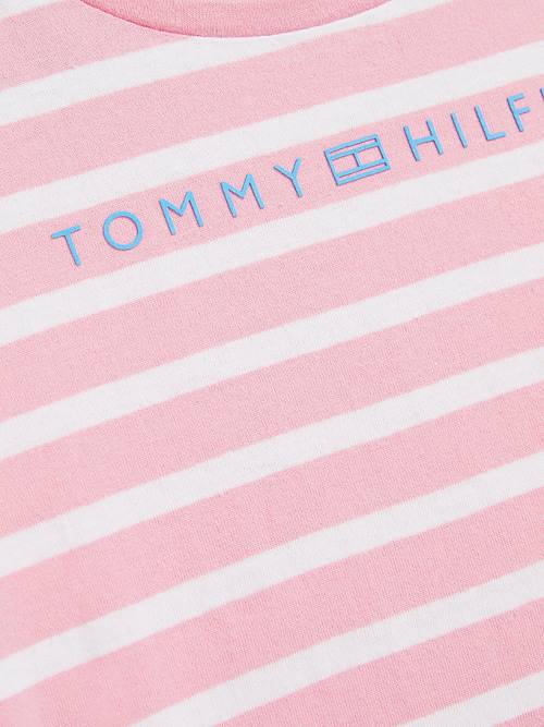 Tommy Hilfiger Essential Stripe T-shirts Meisjes Roze | TH097HEN