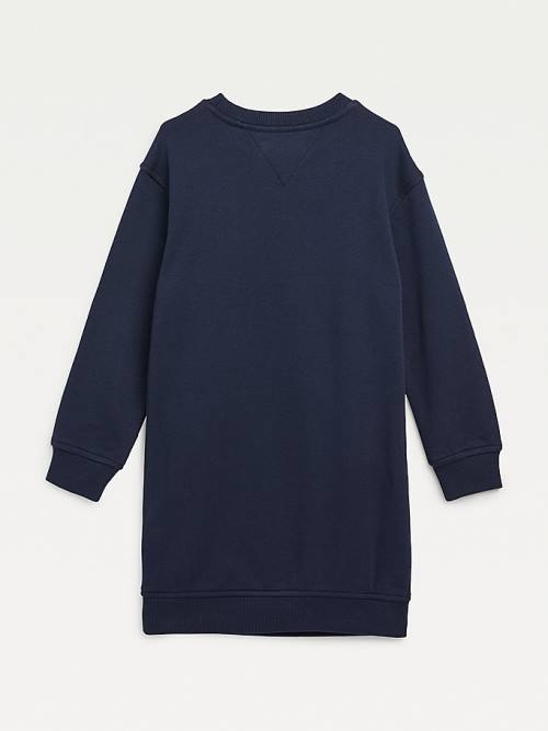 Tommy Hilfiger Essential Sweatshirt Jurken Meisjes Blauw | TH147HTB