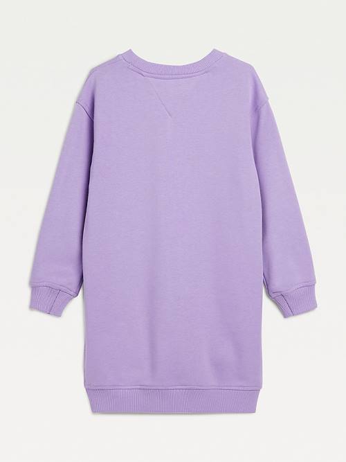 Tommy Hilfiger Essential Sweatshirt Jurken Meisjes Paars | TH236TOI