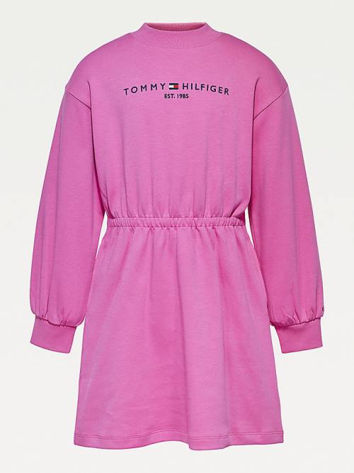 Tommy Hilfiger Essential Sweatshirt Jurken Meisjes Paars | TH285HLA