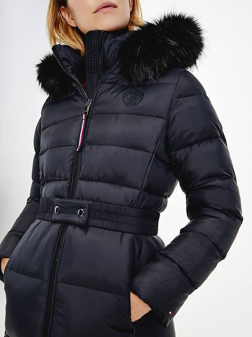 Tommy Hilfiger Essential TH Protect Padded Coat Jassen Dames Zwart | TH953DYJ