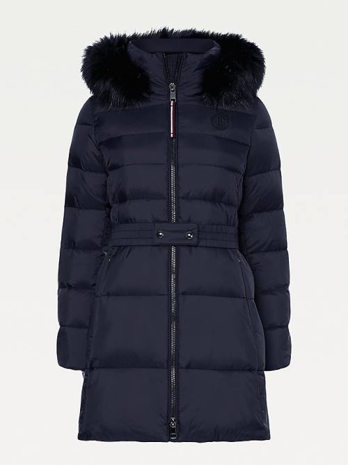 Tommy Hilfiger Essential TH Protect Padded Coat Jassen Dames Zwart | TH953DYJ