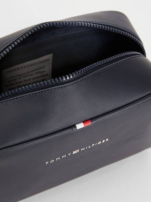 Tommy Hilfiger Essential Water Repellent Washbag Tassen Heren Blauw | TH326RGH