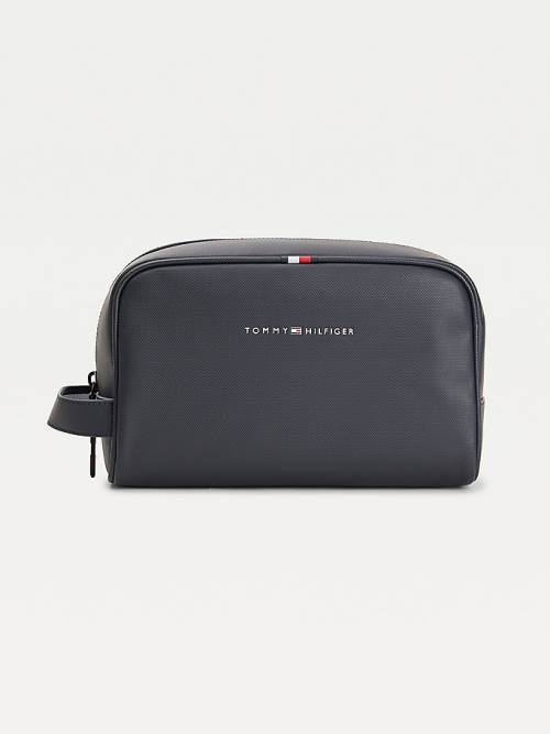 Tommy Hilfiger Essential Water Repellent Washbag Tassen Heren Blauw | TH326RGH